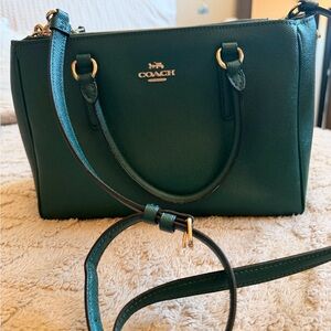 Coach Emerald Green Leather Satchel
